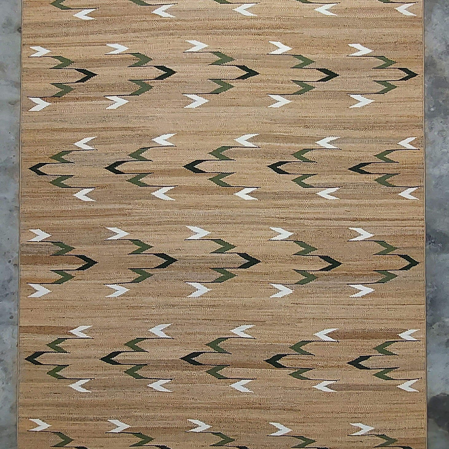 TRIBAL - NATURAL JUTE & FOREST GREENS