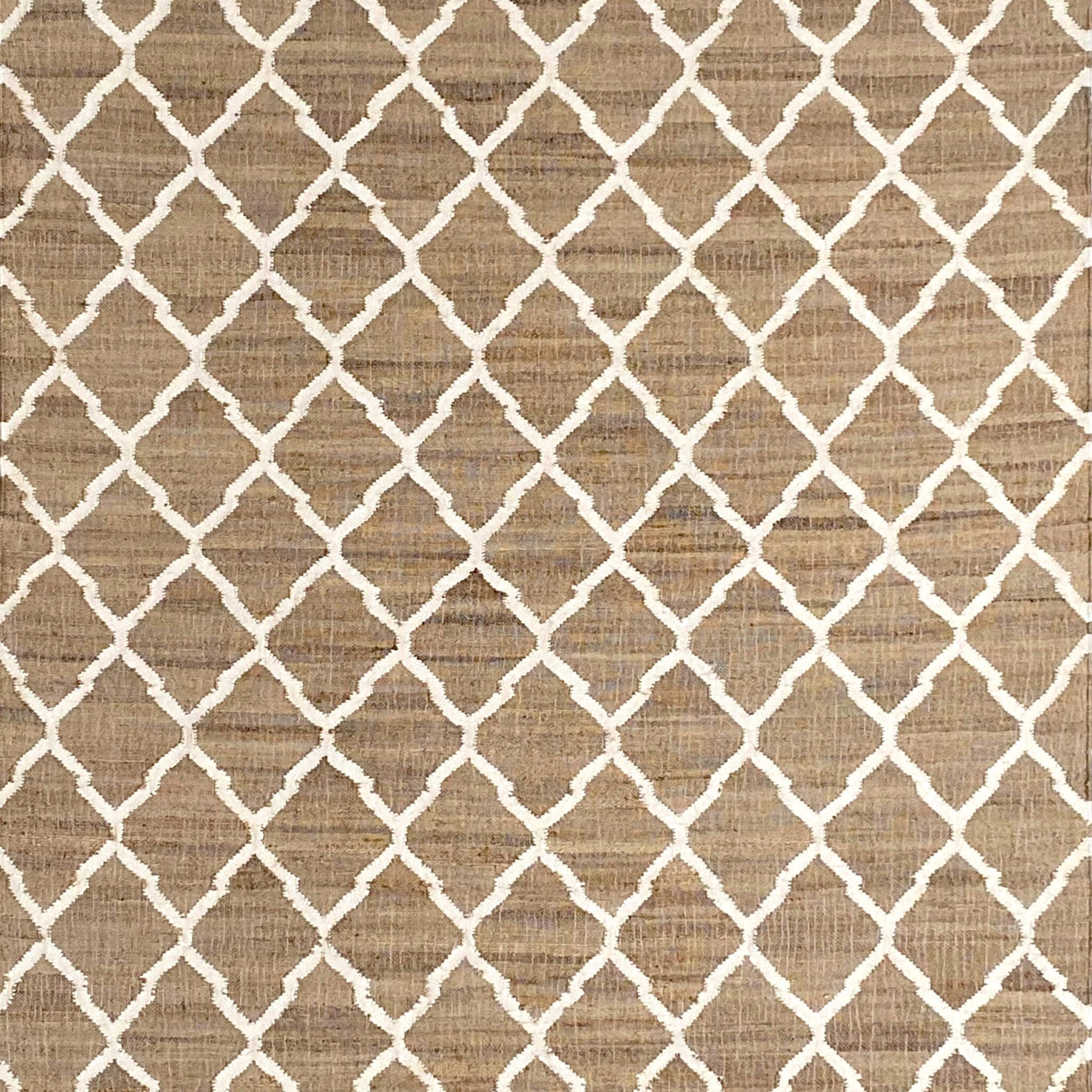 GARDEN TRELLIS – NATURAL JUTE & WINTER WHITE