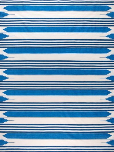 HERITAGE STRIPES - HAMPTONS BLUES & OFF WHITE Featured